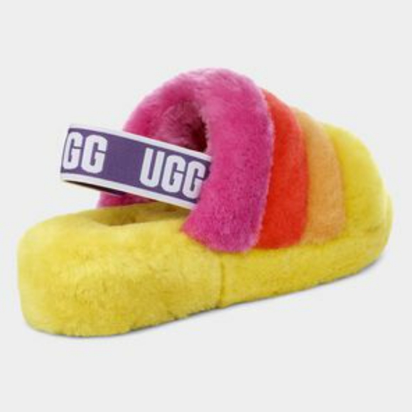 UGG women's Pride Fluff Yeah Slide - Picture 4 of 6